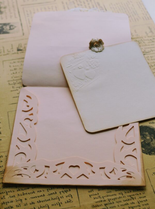 Pink Vintage Envelopes Trinketz 7