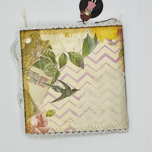 Handmade Vintage Junk Journal in a pouch Ephemera Packs Trinketz 6