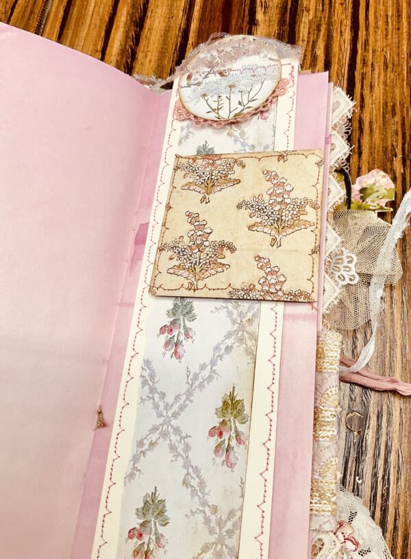 Cherry Blossom Junk Journal Hardcover Trinketz 8