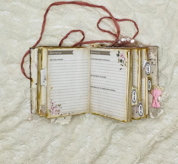 Handcrafted Life Story Journal with Guided Journal Prompts and Legacy Sections Hardcover Trinketz 11