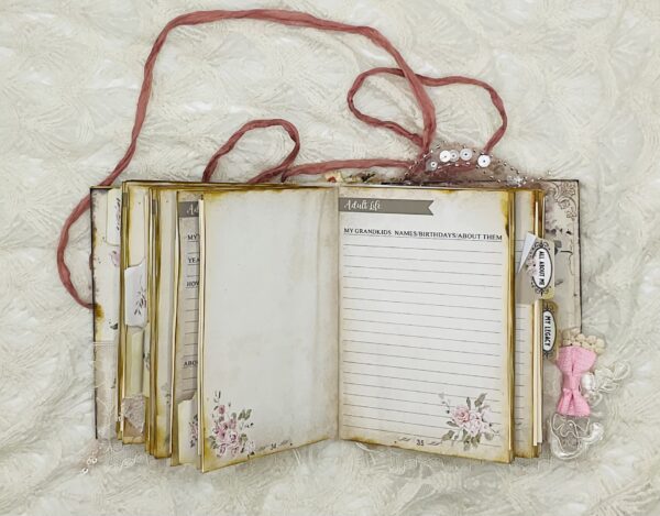 Handcrafted Life Story Journal with Guided Journal Prompts and Legacy Sections Hardcover Trinketz 9