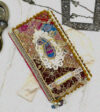 One-of-a-Kind Boho-Style Journal with Traditional Pakistani Embroidery and Vintage Papers Hardcover Trinketz