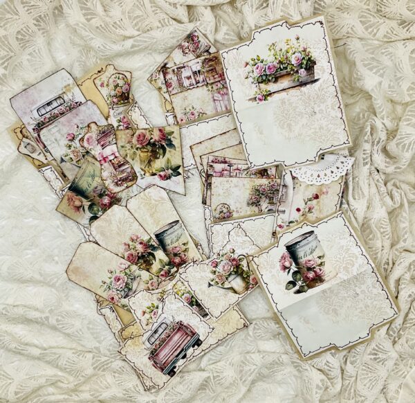 Handmade shabbychic Junk Journal Ephemera Ephemera Packs Trinketz 6